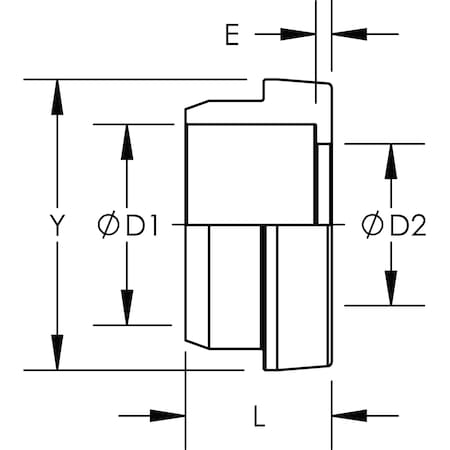 World Wide Fittings ORFS Braze-On Sleeve Stainless Steel FS0319X12SS